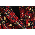 Load image into Gallery viewer, Nyxia Women's Tartan Double Breasted Wool Blazer
