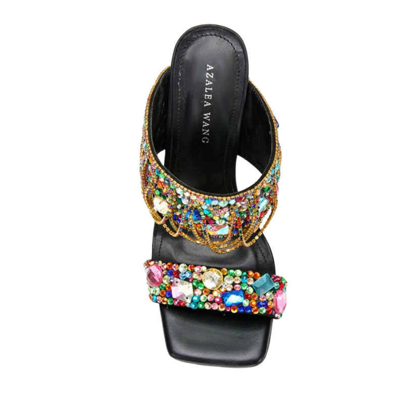 Zoriel Rhinestone Mules