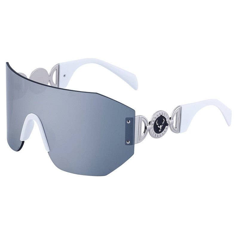 Y2K Cycling Windproof One-Piece Oversized Sunglasses