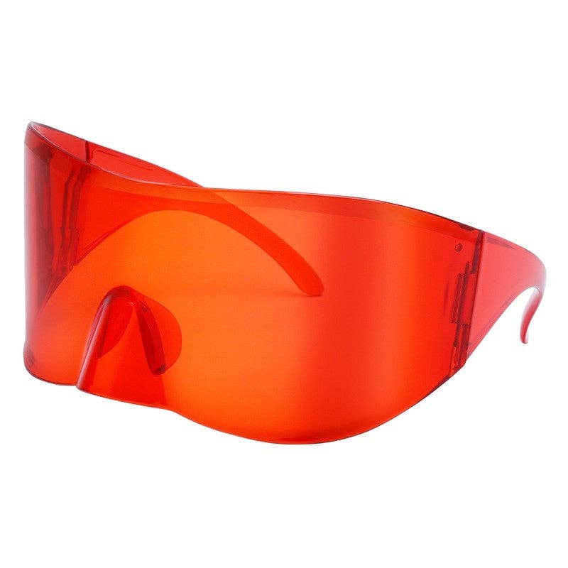 Men's One Piece Large Frame Sports Sunglasses