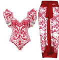 Load image into Gallery viewer, Nova Women's One-piece Slimming Vacation Beach Hot Springs Bikini Set and or Maxi Skirt
