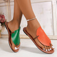 Load image into Gallery viewer, Frankie Casual Color-matching Clip-toe Sandals Summer Outdoor Flat Slippers For Women Flip Flops Shoes
