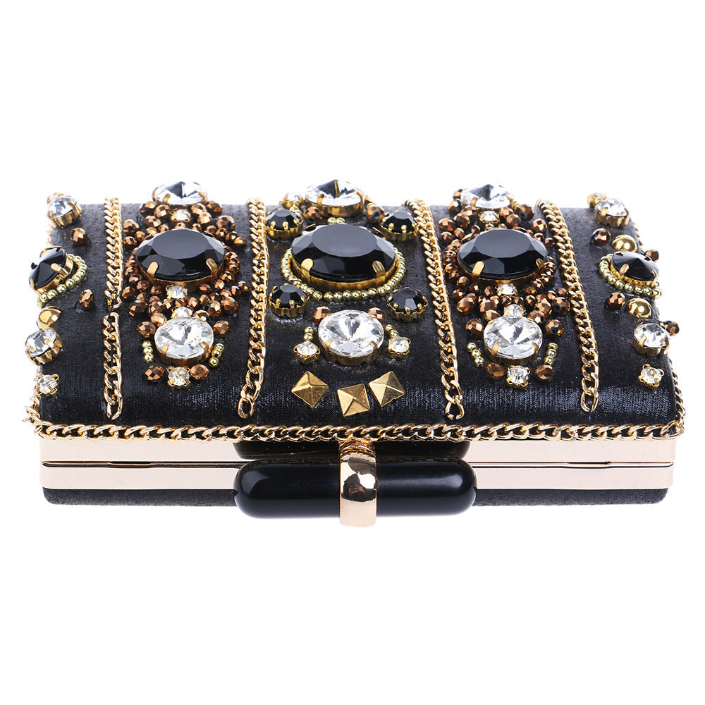 Pianessa Rhinestone Banquet Wedding Clutch