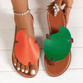 Load image into Gallery viewer, Frankie Casual Color-matching Clip-toe Sandals Summer Outdoor Flat Slippers For Women Flip Flops Shoes
