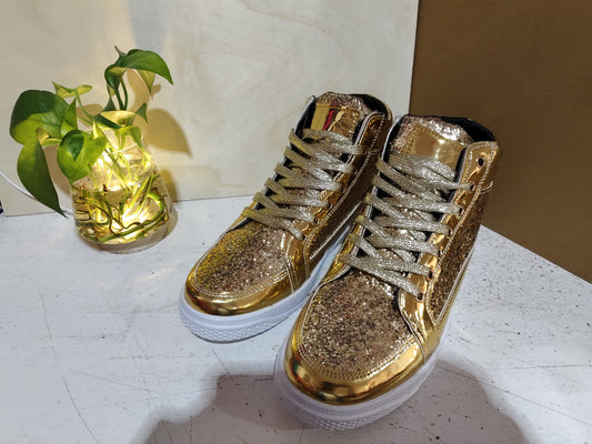 Jett High-Top Patent Leather Sneakers