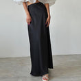 Load image into Gallery viewer, Lumière Rosé Sculpted Two-Piece Outfit– Elegant Off-Shoulder Ruffle Crop Top & Maxi Skirt Set for Women
