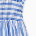 Load image into Gallery viewer, Family Matching Blue Vertical Shirt or Off Shoulder Dress
