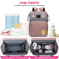 Load image into Gallery viewer, Versatile functionality as a diaper bag, changing table, and travel bassinet
