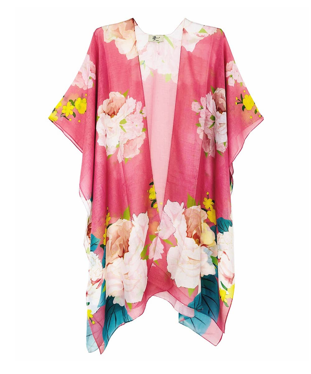 Primrose Pink Floral Kimono