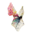 Load image into Gallery viewer, Bali One-shoulder Ruffled Dragonfly Printed One-piece Swimsuit and or Sarong Set
