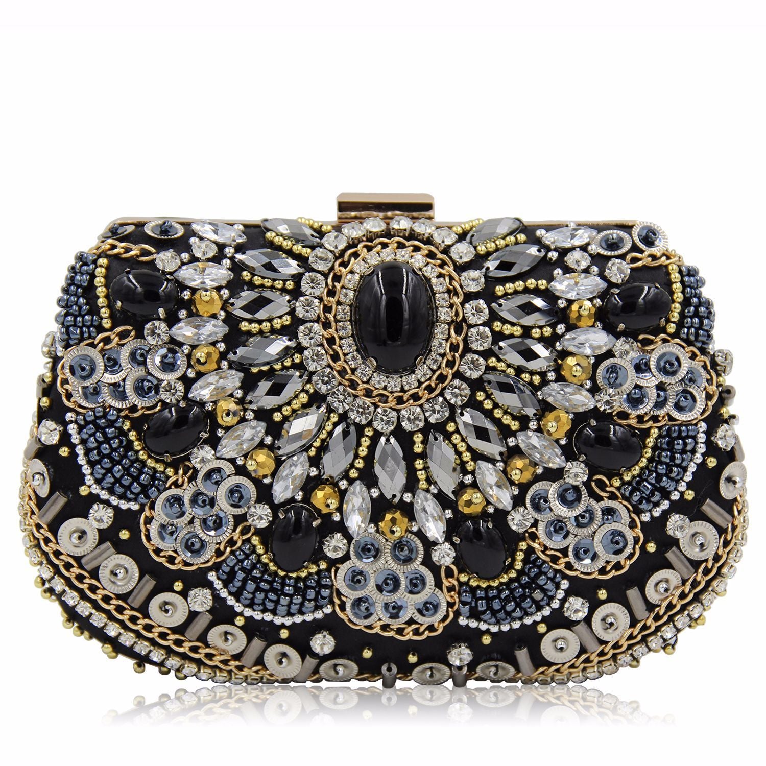 Opalaia Beaded And Diamond-Encrusted Handbag