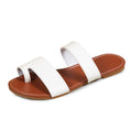 Load image into Gallery viewer, Marina Round Toe Covering Leisure Flat Slippers
