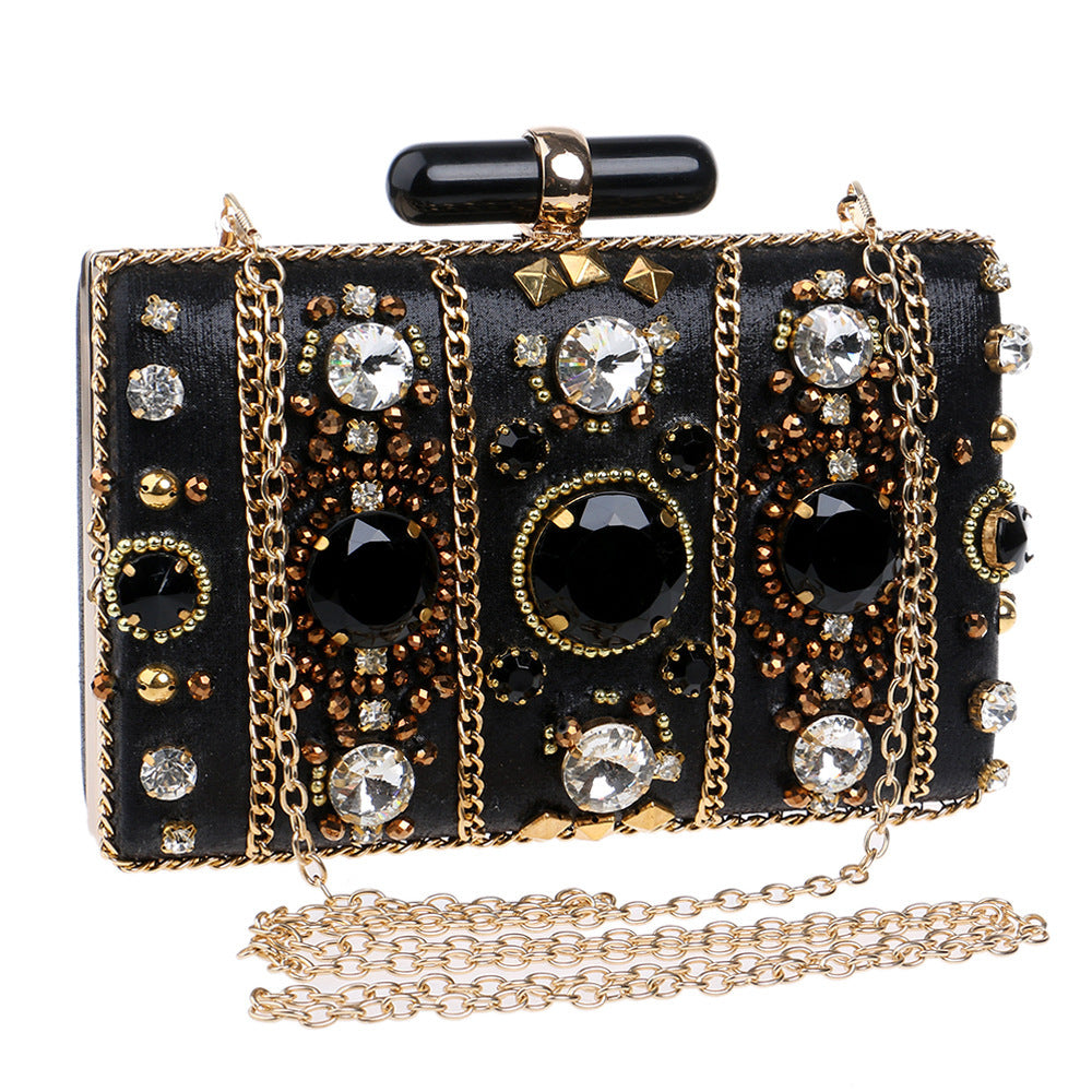 Pianessa Rhinestone Banquet Wedding Clutch