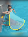 Load and play video in Gallery viewer, Inflatable Swimming Float With Sun Protection Canopy Inflatable Floating Ring Swimming Pool Accessories Circle Bathing Summer Float
