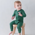 Load image into Gallery viewer, Phoenix Unisex Bamboo Fiber Baby Romper – the secret weapon for baby bliss! Made from a magical blend of 97% Bamboo Rayon and 3% Spandex, this romper is softer than a cloud and cooler than a cucumber.
